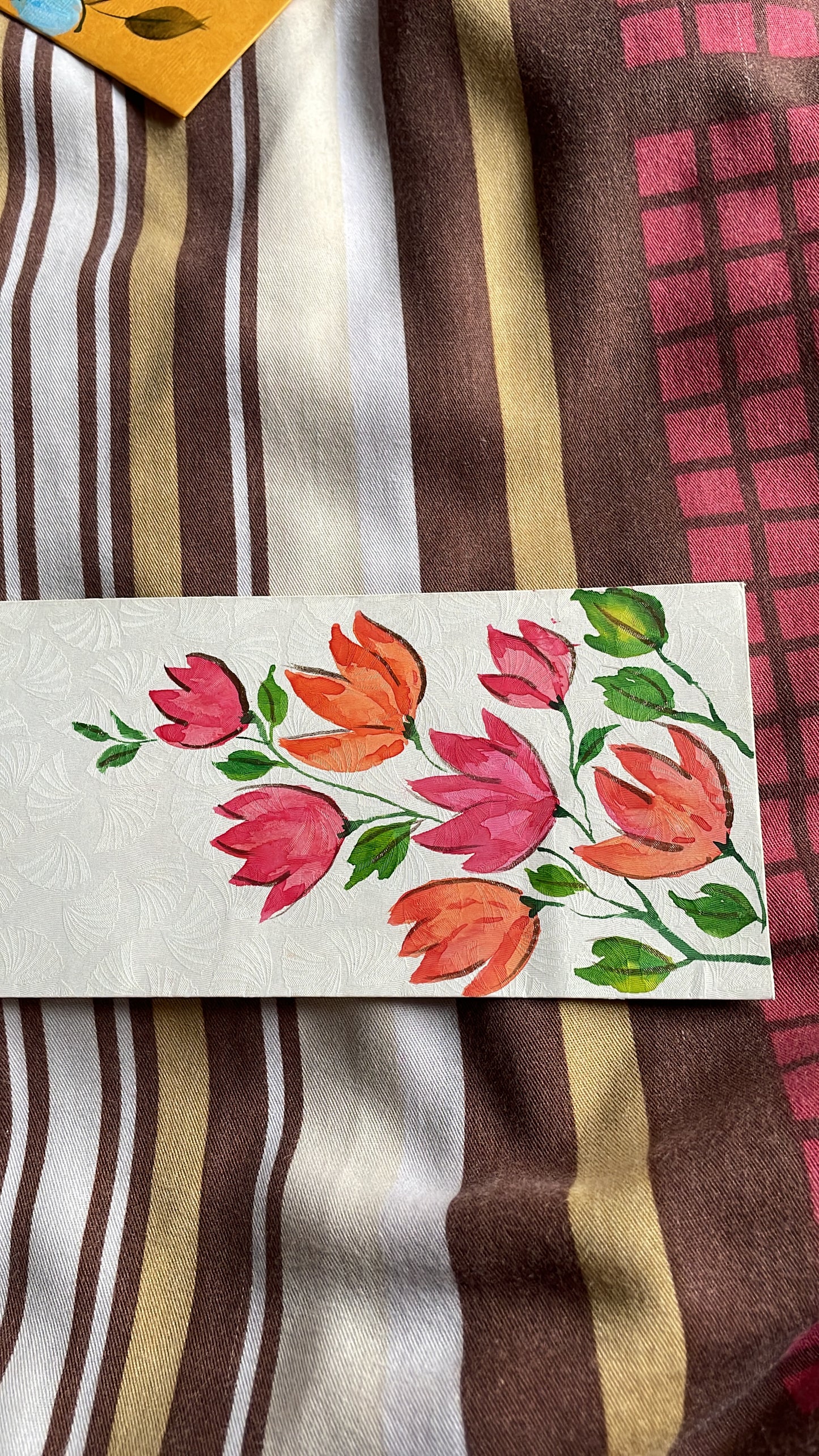 Vibrant Tulip Bloom Envelope
