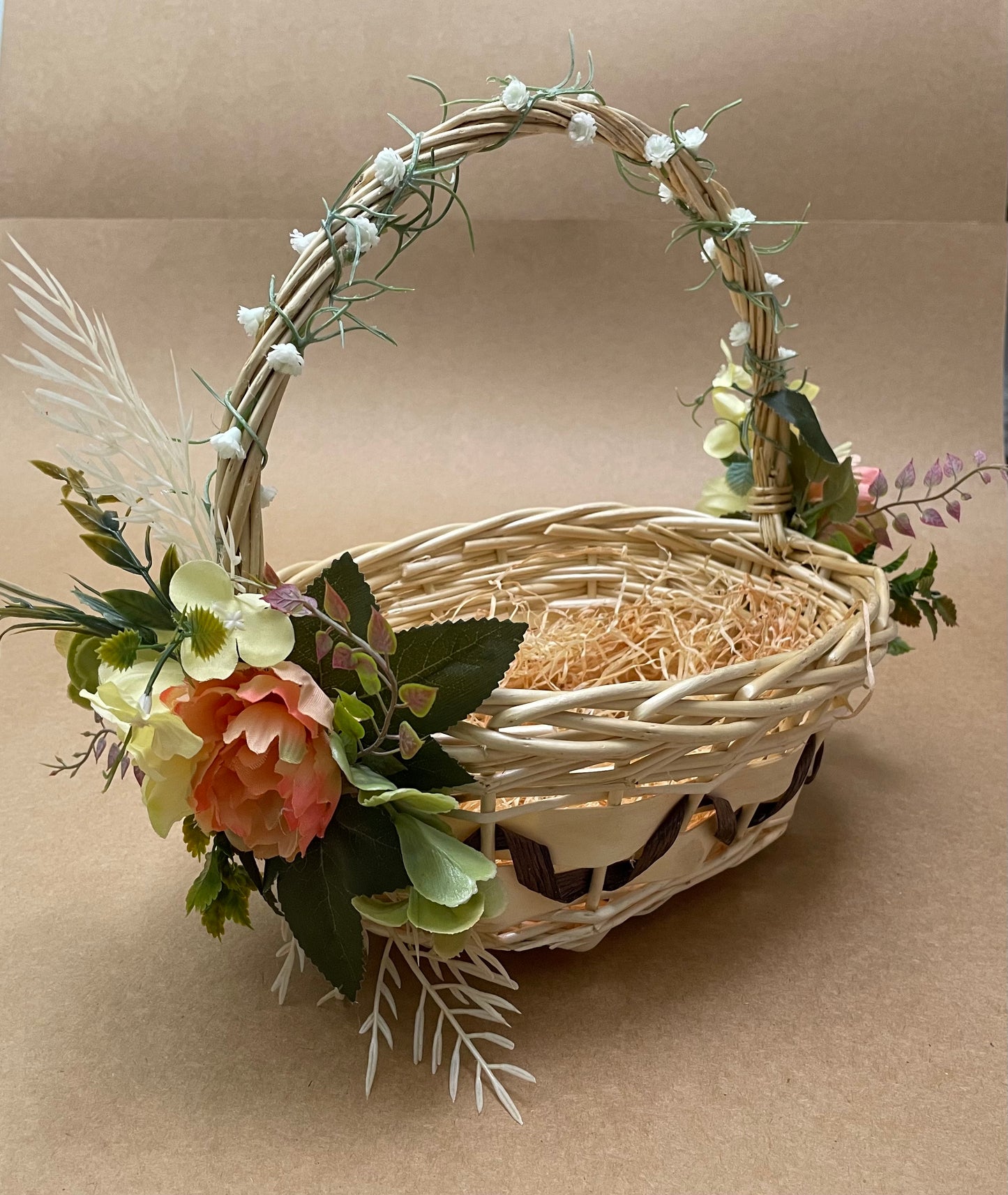 Plum Floral Basket
