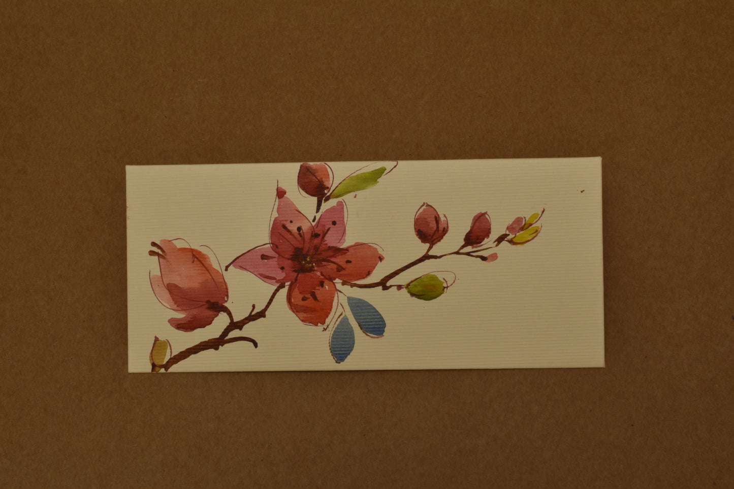 Watercolor Cherry Blossom Envelope