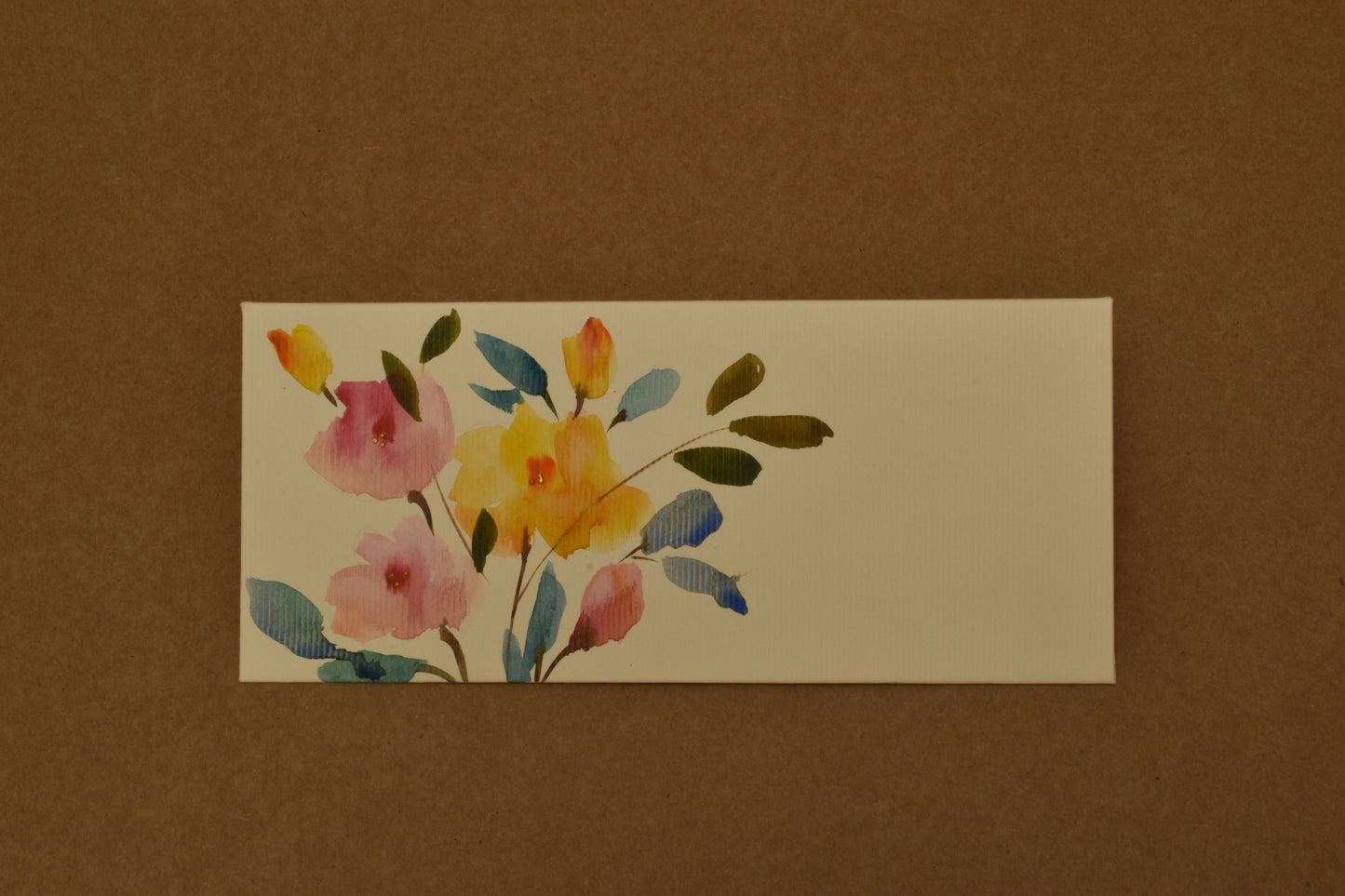 Pastel Watercolor Garden Envelope