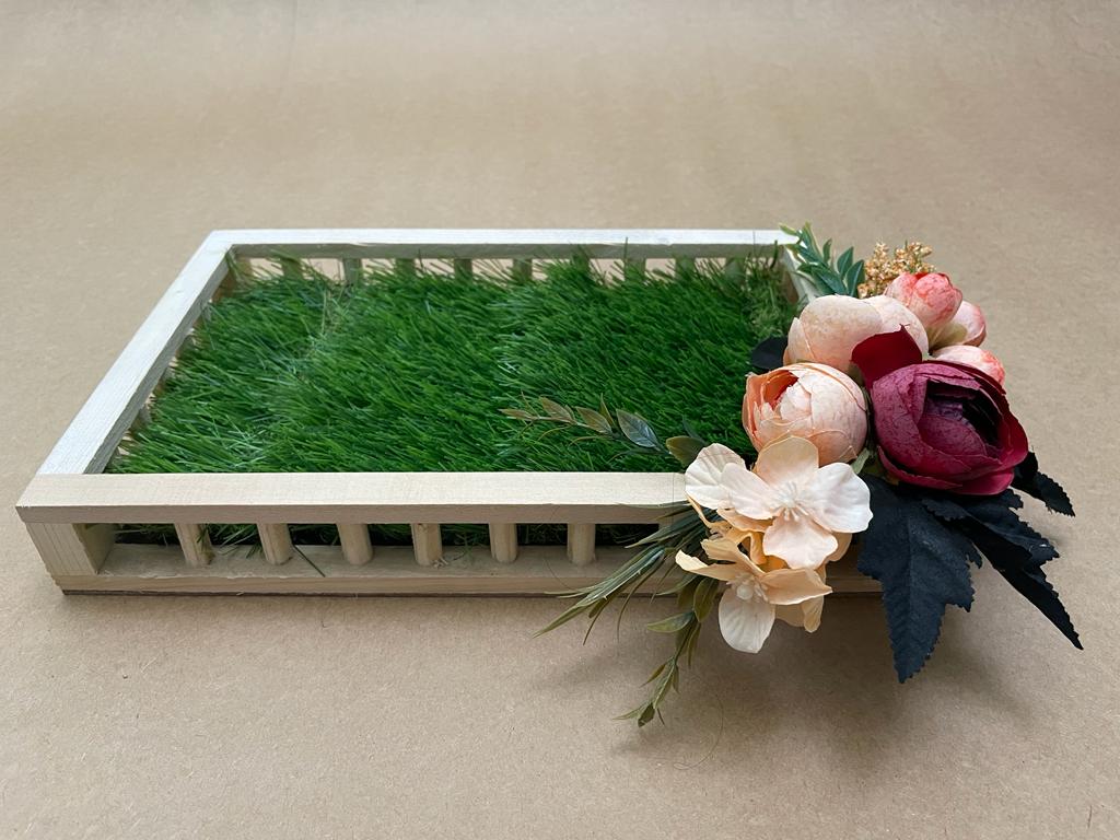 The Red & Peach Bloom Tray