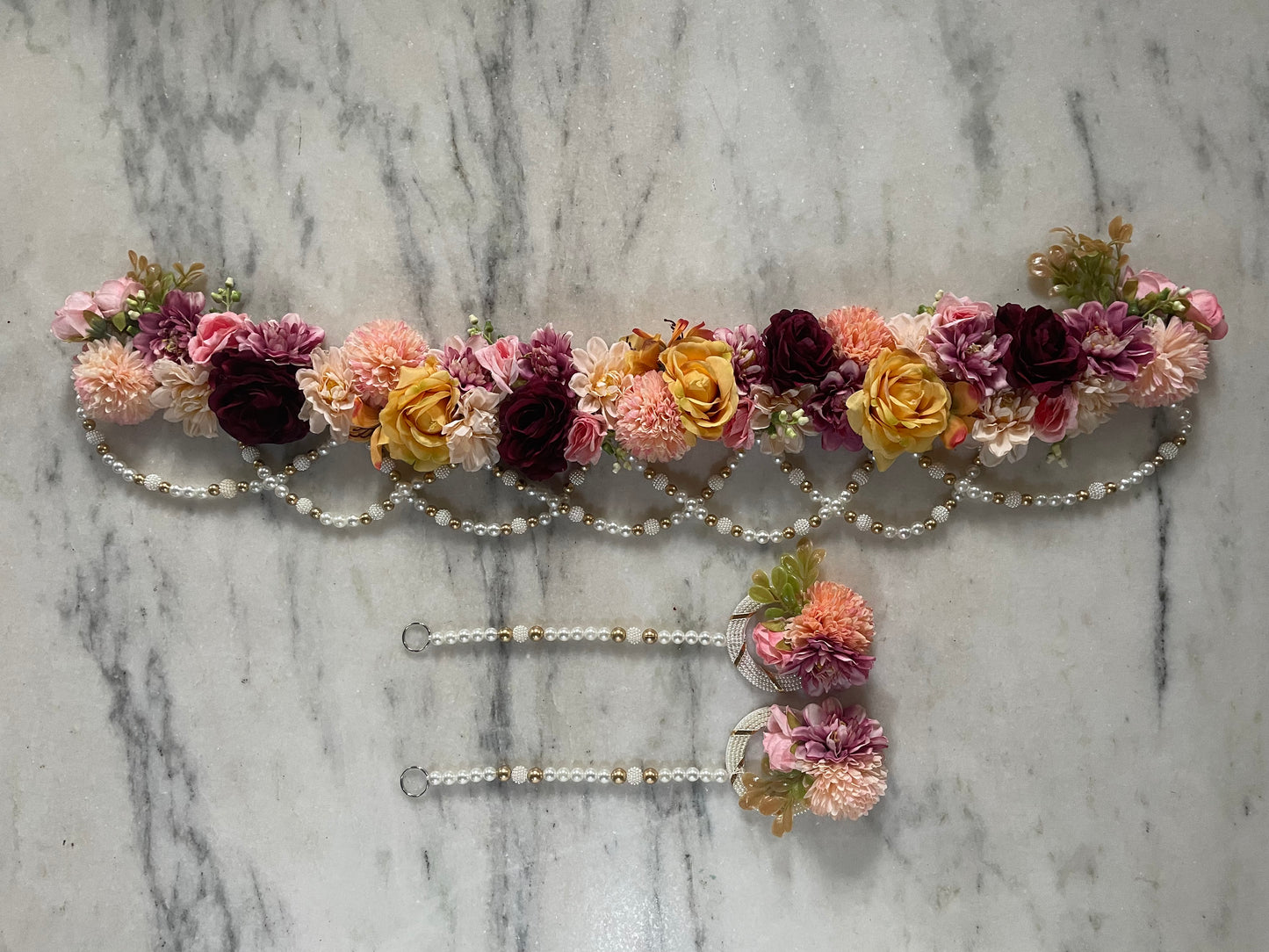 Festive Yellow & Red Flower Torans