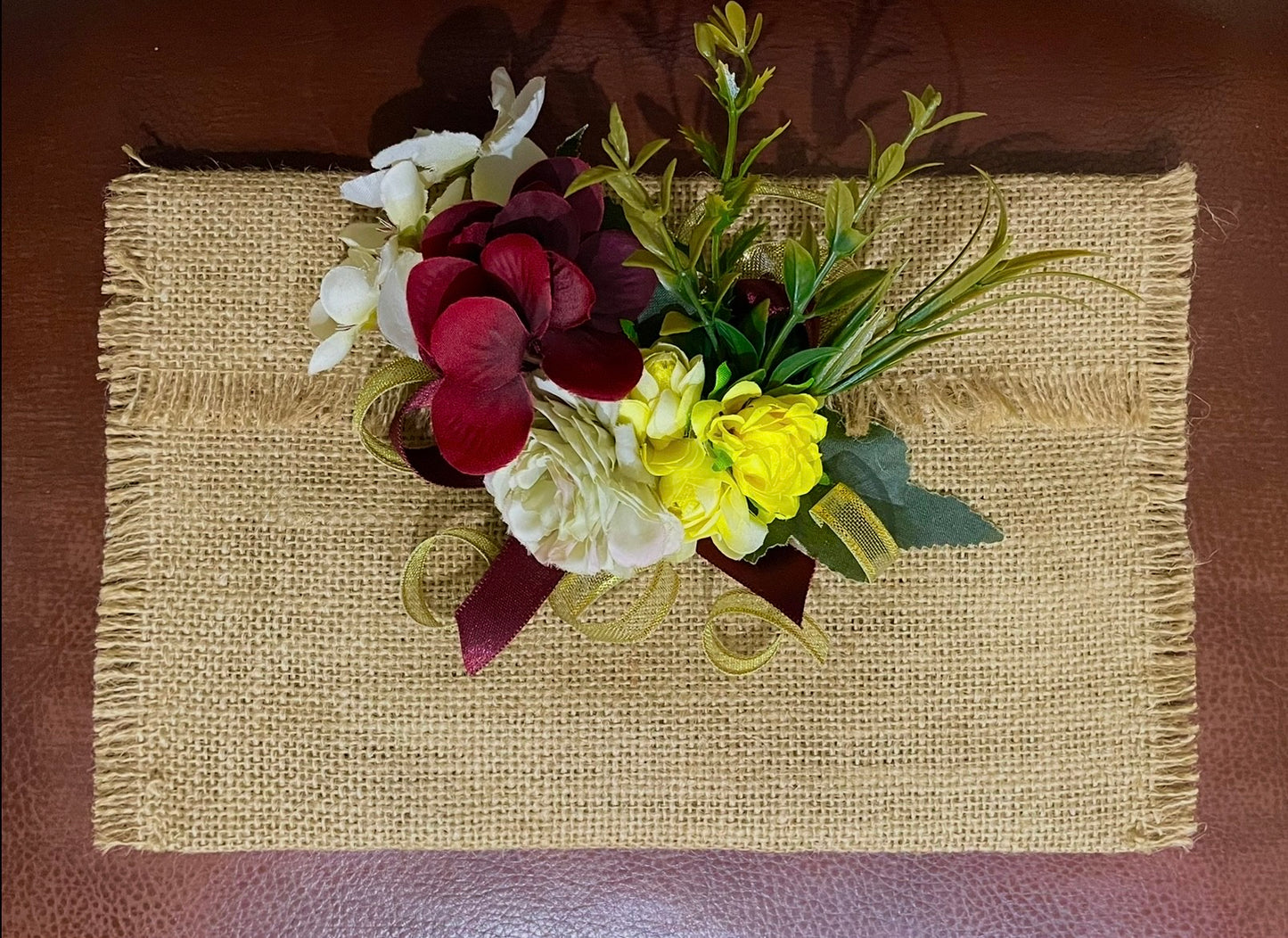 Rustic Floral Gaddi Pouch