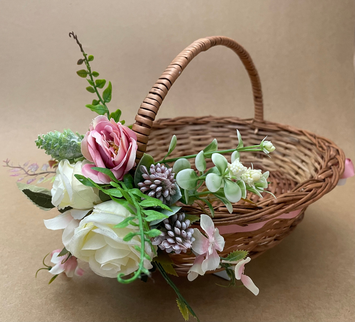 Rose Whisper Floral Basket