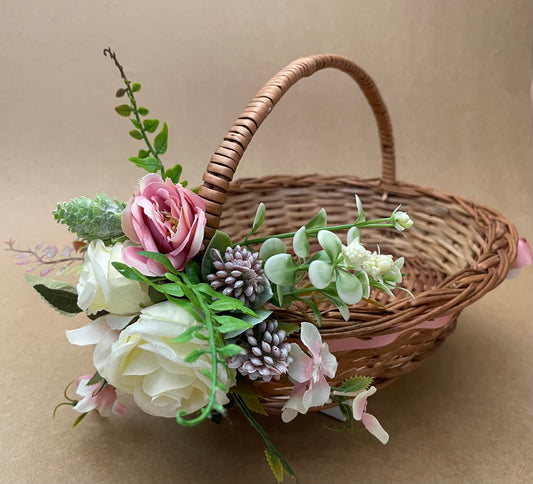 Rose Whisper Floral Basket