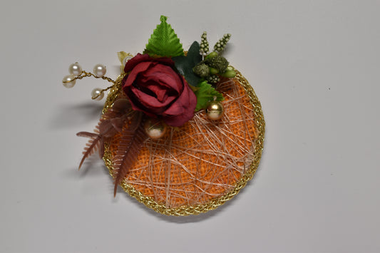 Burgundy Rose Platter