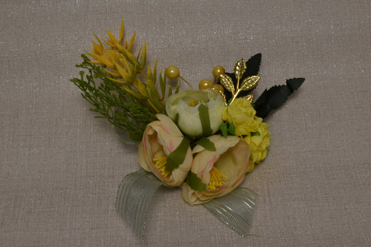 Burgundy & Gold Rose Flower Bunch