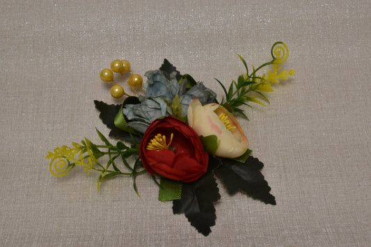 Yellow & White Rose Flower Bunch