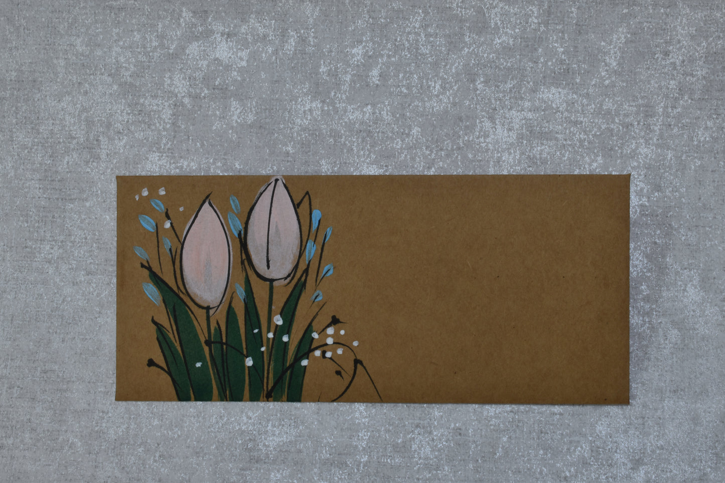 Rustic Kraft Tulip Bud Envelope
