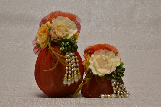 Red Pearl Latkan Gut Nariyal Set