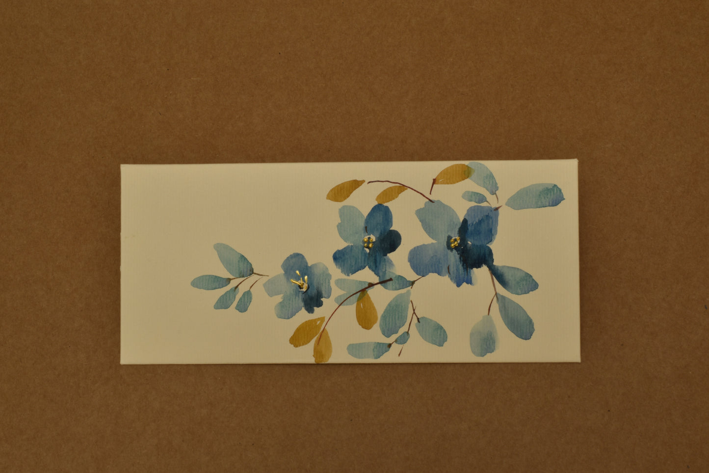 Delicate Blue Watercolor Envelope