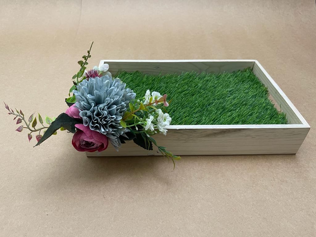 The Rustic Blue Bloom Tray