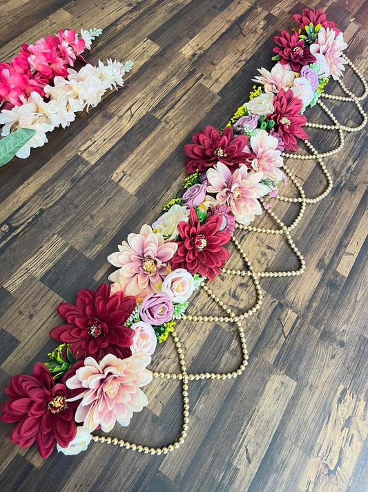 Red & Pink Floral Toran