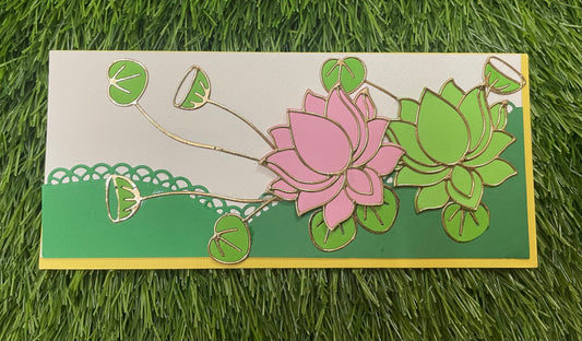 Gold-Lined Lotus Pond Envelope