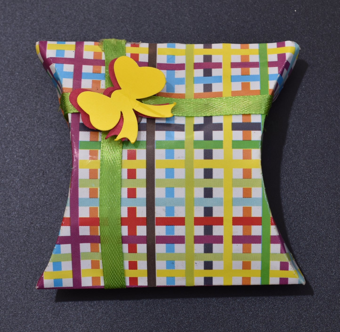 Vibrant Paper Pillow Box