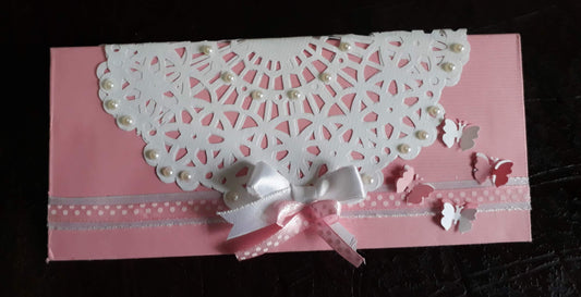 Pink Dolly & Butterfly Envelope