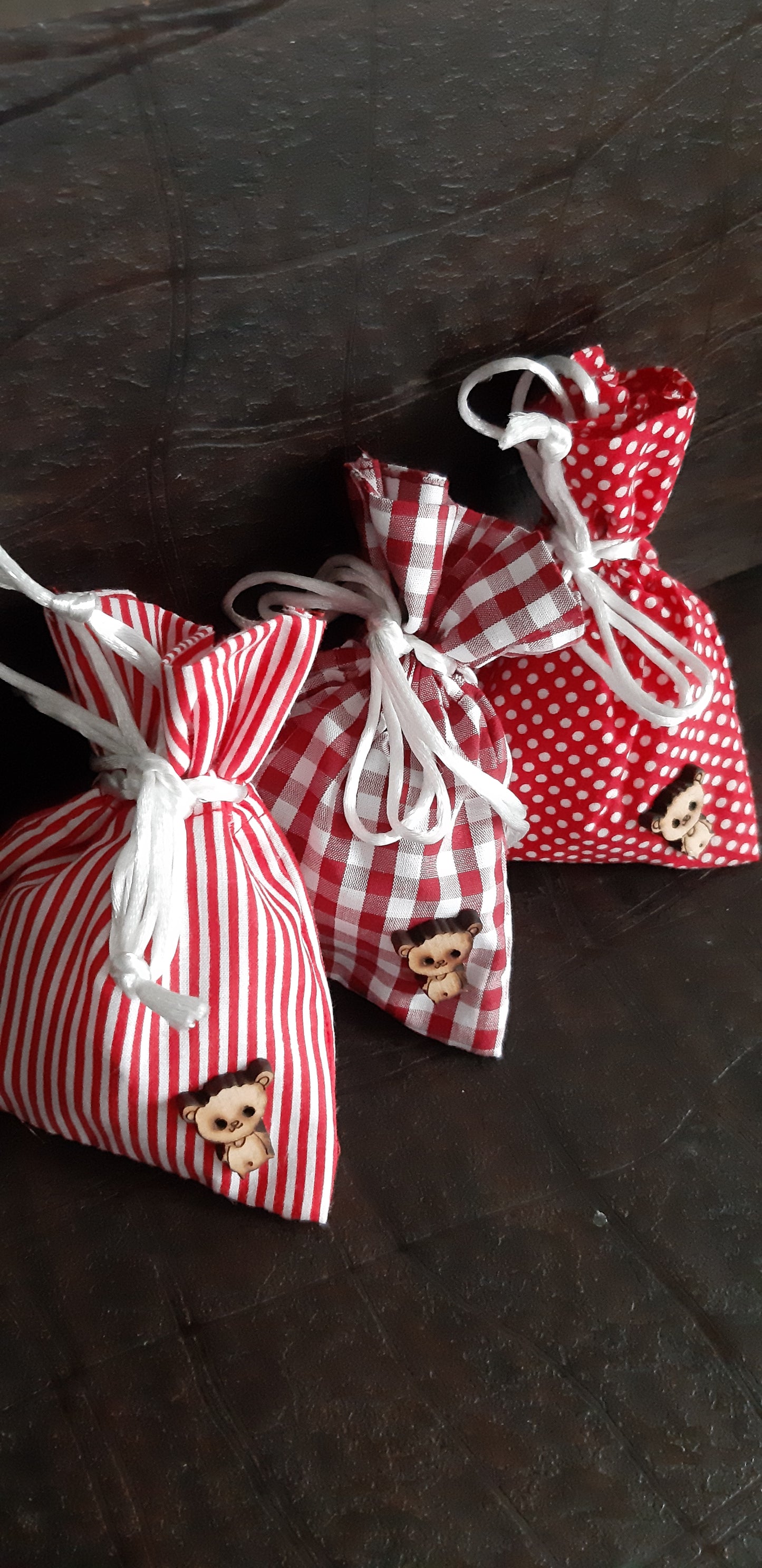 Red Cookie Pattern Potli 2