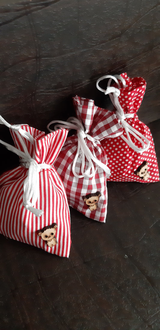 Red Cookie Pattern Potli 2